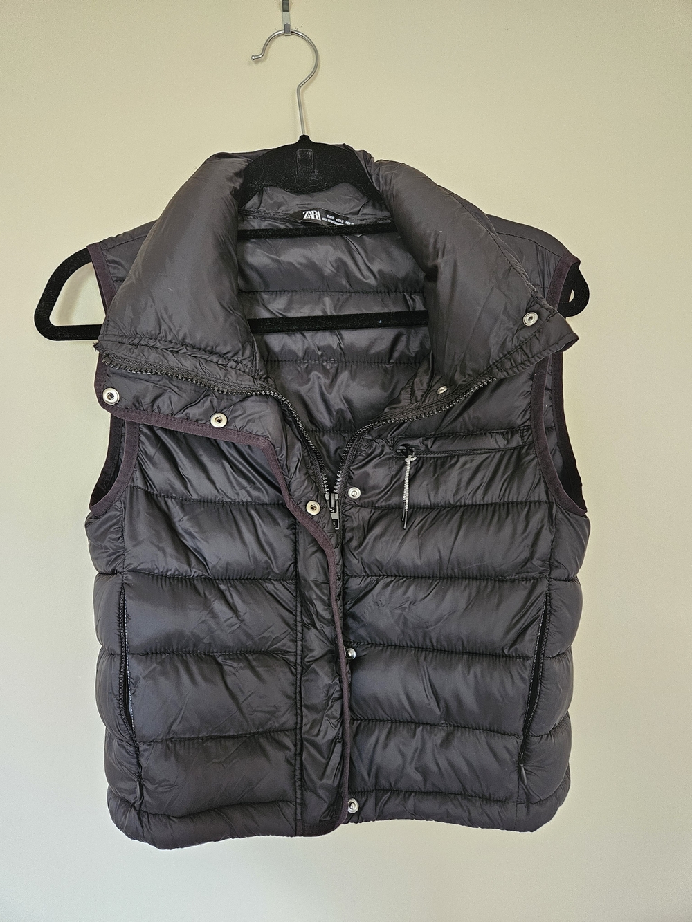 ZARA Black Quilted Puffer Jacket